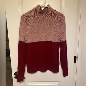 Summersalt Two Tone Merino Wool/Casmere Turtleneck Sweater